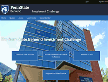 Tablet Screenshot of pennstatechallenge.stocktrak.com